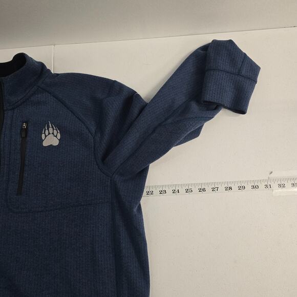 Duluth Trading Co Alaskan Hardgear Men’s Medium Quarter Zip Pullover Blue 6537 - Picture 4 of 9